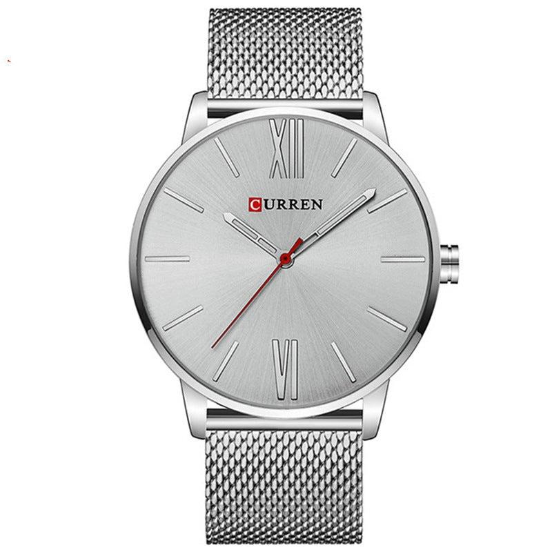 Curren 8238 Men's Fashion Stainless Steel Strap Wrist Quartz Watch