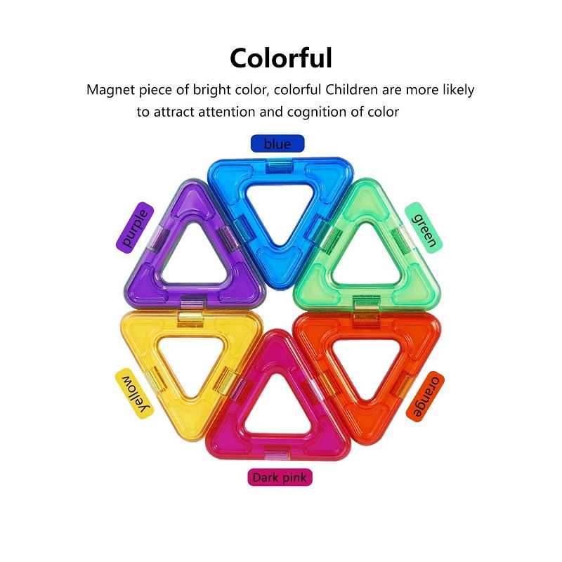 Magnetic Diy Building Construction Set 110 Pcs