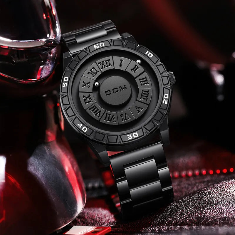 DOM 1726BL Creative Magnetic Suspension Waterproof Watch For Men