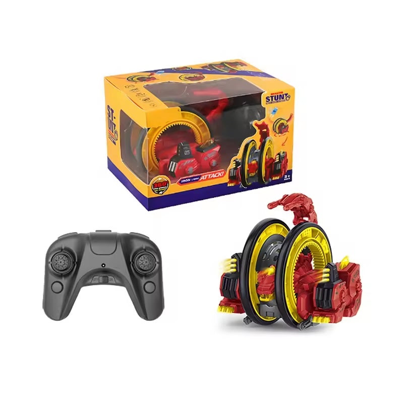 Dinosaur Monster Remote Control 360 Degree Rotating And Tumbling Stunt Car
