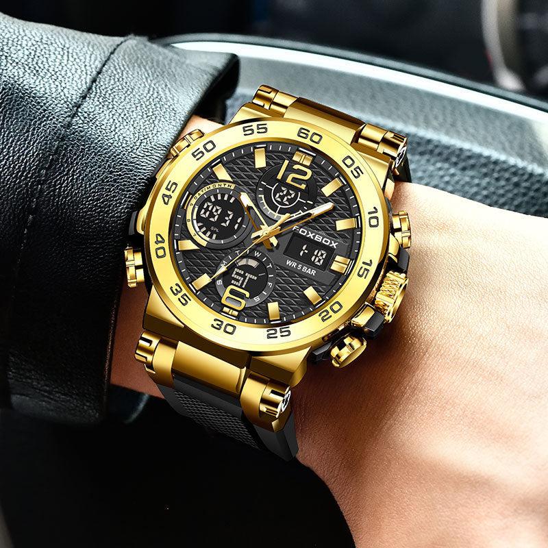 Foxbox Analog Digital Display Multifunctional Sport Watch for Men FB0033