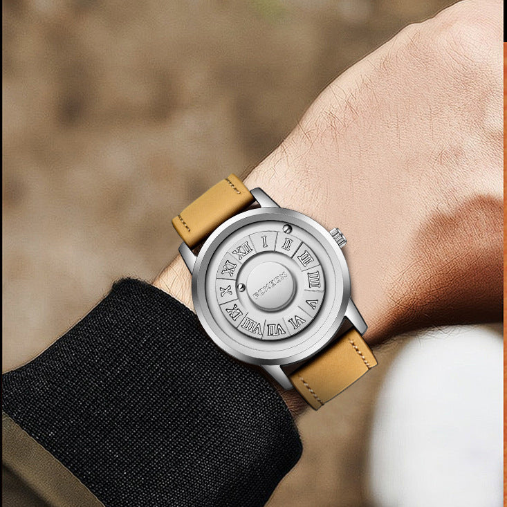 Foxbox FB0047 Magnetic Suspension Watch Men's Creative Quartz Watch For Men
