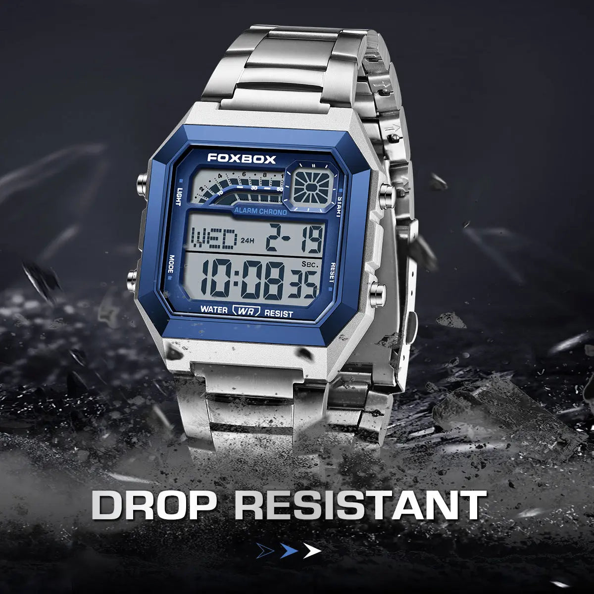 Foxbox FB0076 Square Electronic Sports Digital watch for men