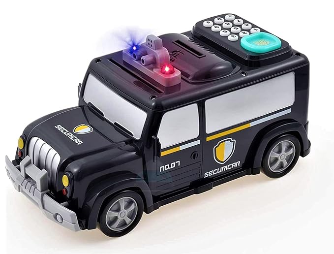 Fun Blast Vehicle Shaped ATM Piggy Bank for Kids