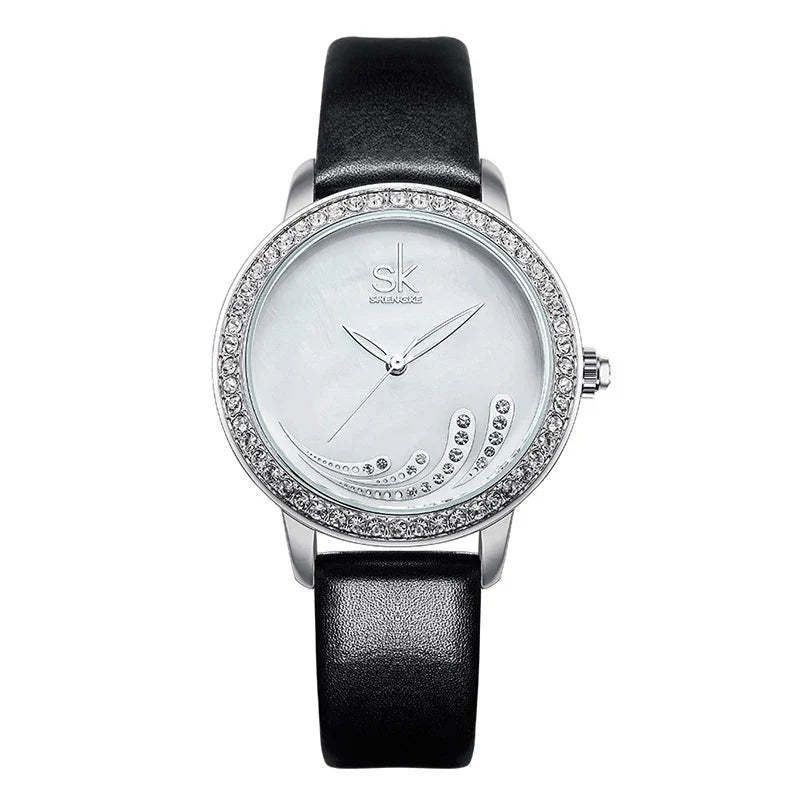 SK Luxury Women’s Quartz Watch – Waterproof Chronograph Wristwatch