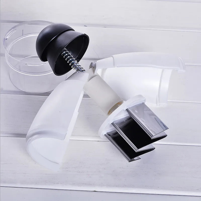 Manual Vegetable Chopper – Multi-Function Garlic Press & Slicer with Stainless Steel Blades