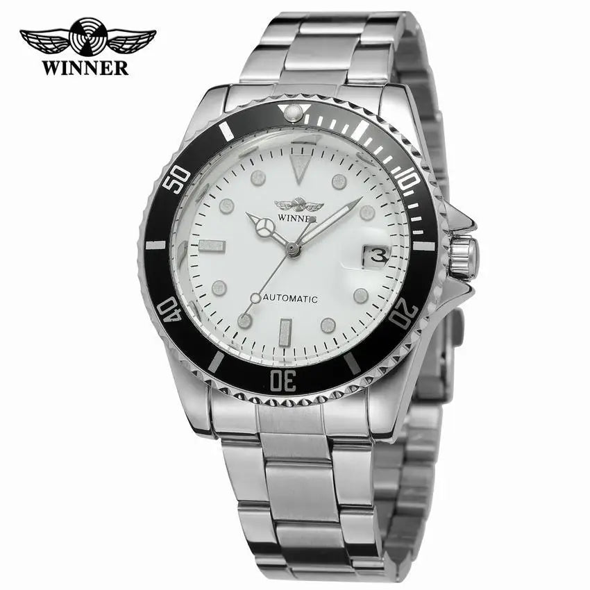 T-Winner Men’s Automatic Mechanical Watch – Retro Luminous Hands, Date Display