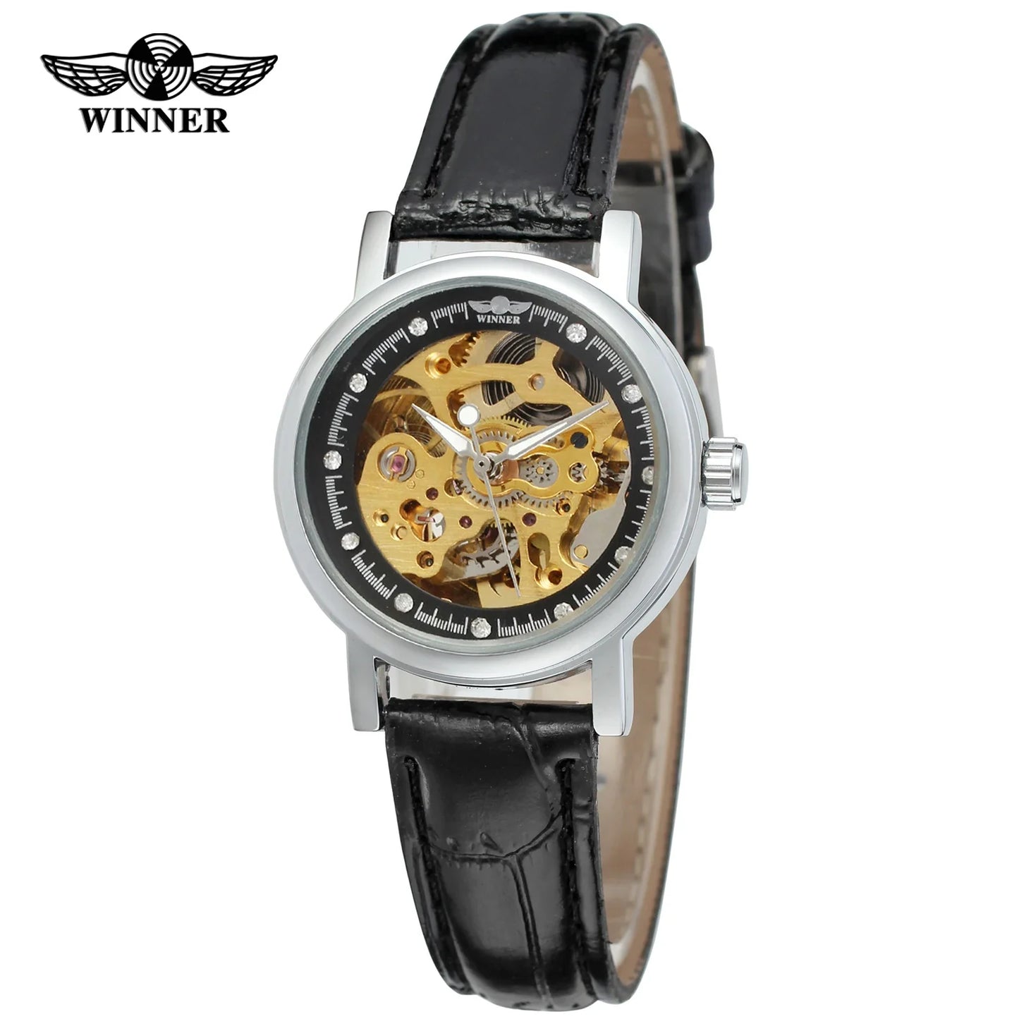 T-Winner Women’s Skeleton Automatic Watch – Vintage Mechanical Timepiece