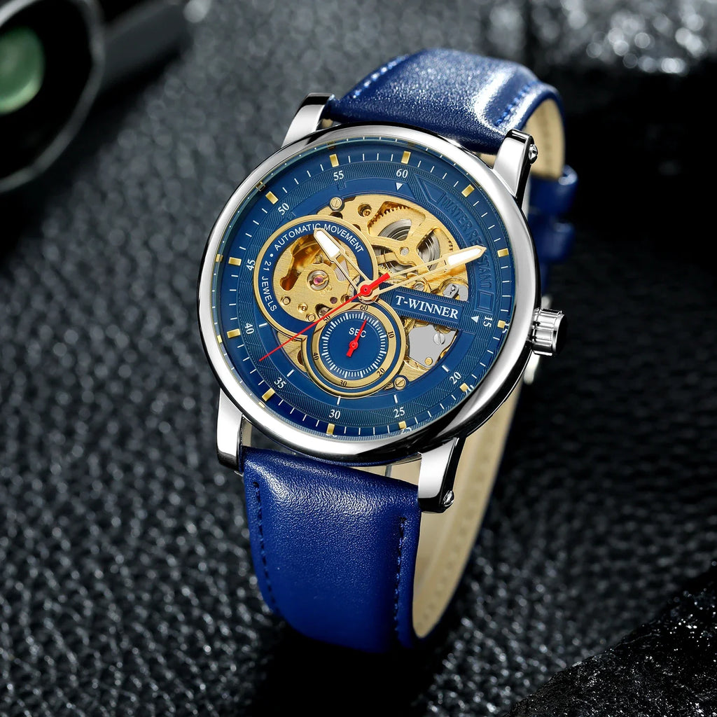 T-Winner Men’s Automatic Mechanical Watch – Waterproof, Elegant Analog Timepiece