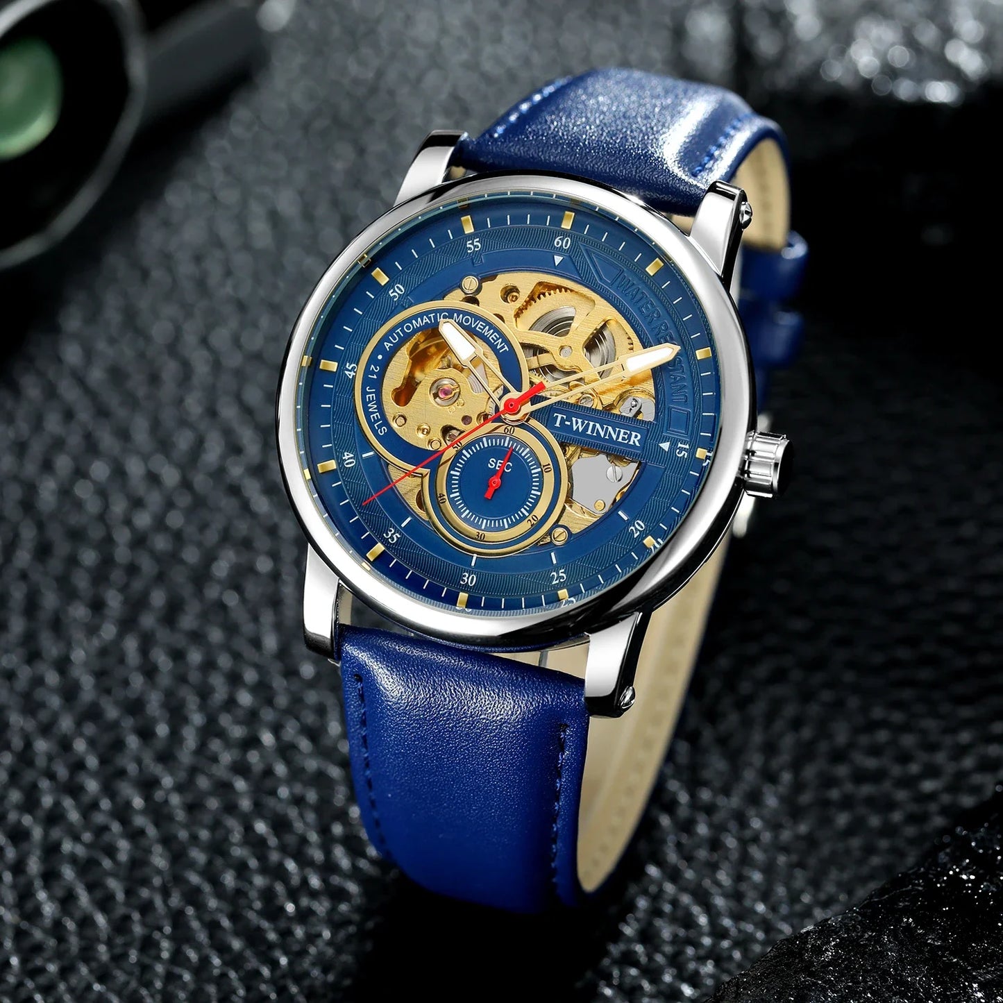 T-Winner Men’s Automatic Mechanical Watch – Waterproof, Elegant Analog Timepiece
