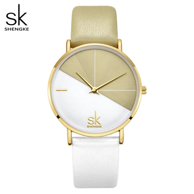 SK Women’s Quartz Watch – High-End Thin Strap Fashion Analog Timepiece