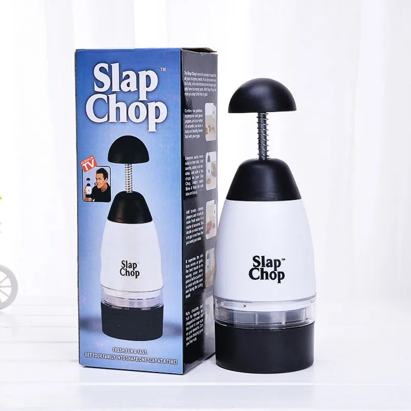 Manual Vegetable Chopper – Multi-Function Garlic Press & Slicer with Stainless Steel Blades