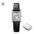 SK Women’s Classic Quartz Watch – Luxury Rectangle Dial, Waterproof Wristwatch