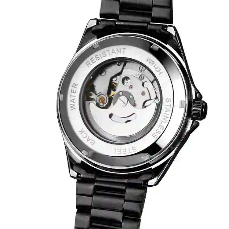 T-Winner Men’s Stainless Steel Automatic Watch – Water Resistant Travel Wristwatch