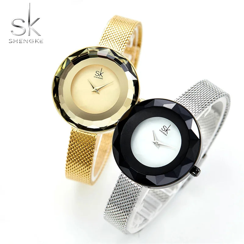 SK Minimalist Women’s Quartz Watch – Waterproof Stainless Steel Wristwatch
