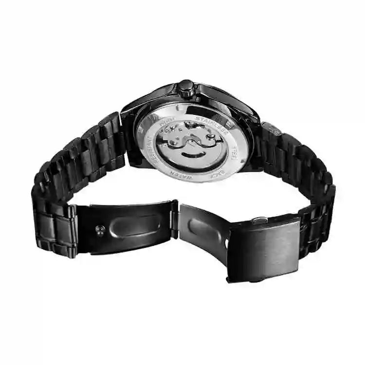 T-Winner Men’s Stainless Steel Automatic Watch – Water Resistant Travel Wristwatch