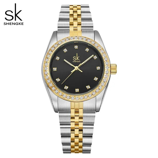 SK Women’s Luxury Quartz Watch – Classic Waterproof Style