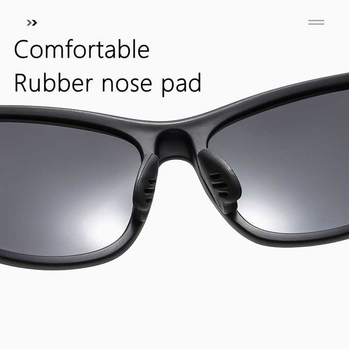[Solarix] Silver Wraparound Sunglasses