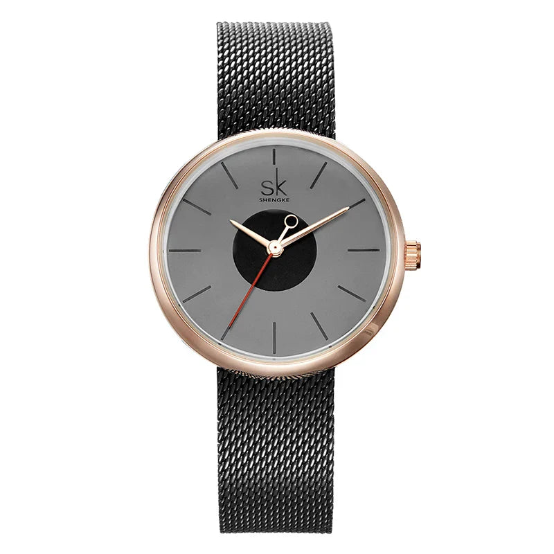 SK Women’s Quartz Watch – Classic Alloy Wristwatch with 3ATM Waterproof Design
