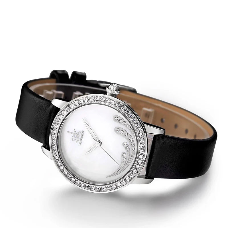 SK Luxury Women’s Quartz Watch – Waterproof Chronograph Wristwatch