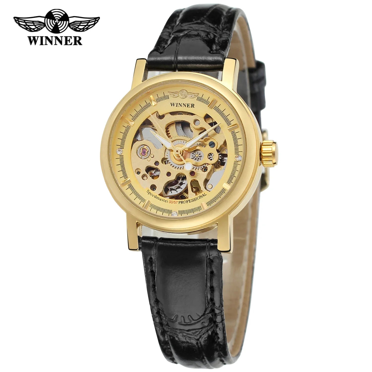 T-Winner Women’s Skeleton Automatic Watch – Vintage Mechanical Timepiece