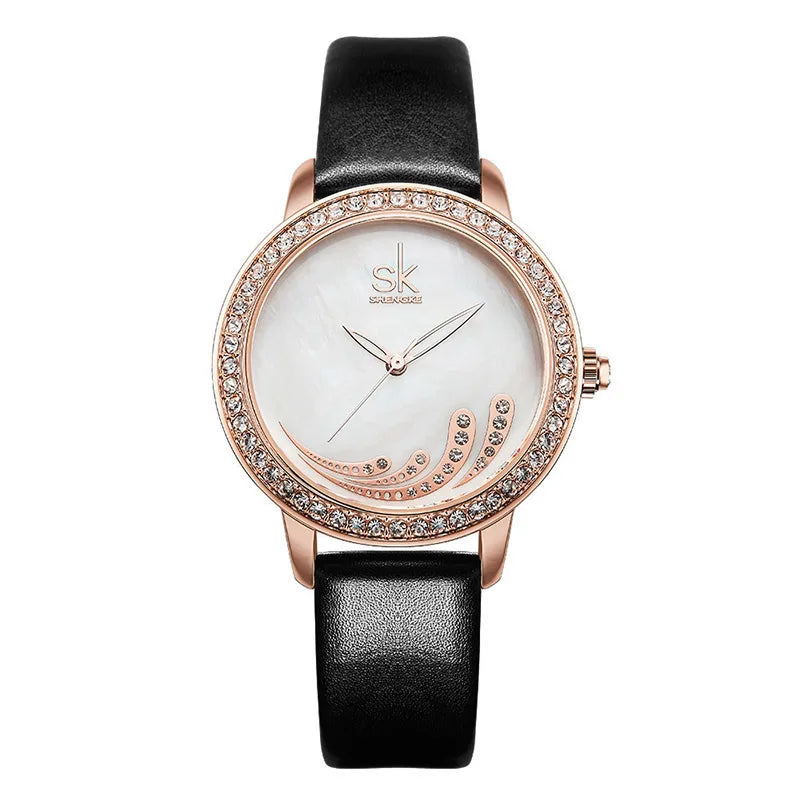 SK Luxury Women’s Quartz Watch – Waterproof Chronograph Wristwatch