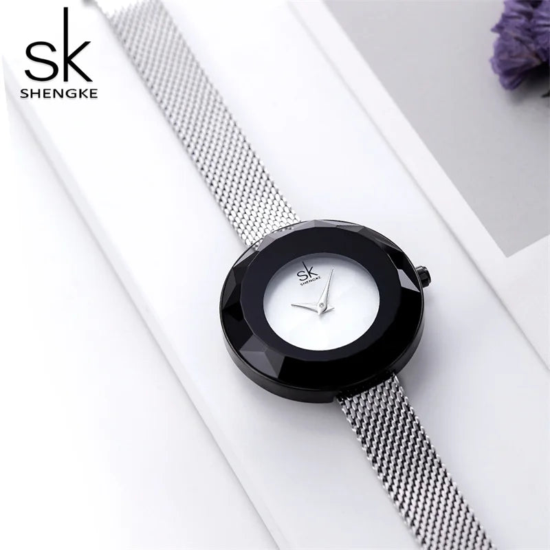 SK Minimalist Women’s Quartz Watch – Waterproof Stainless Steel Wristwatch