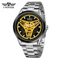 T-WINNER Automatic Mechanical Watch for Men – Stainless Steel Business Timepiece