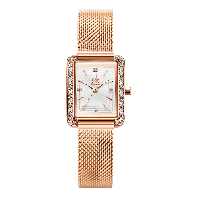 SK Women’s Quartz Watch – Waterproof Elegant Thin Band, Fashion Sport Style
