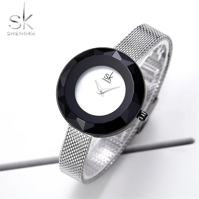 SK Minimalist Women’s Quartz Watch – Waterproof Stainless Steel Wristwatch
