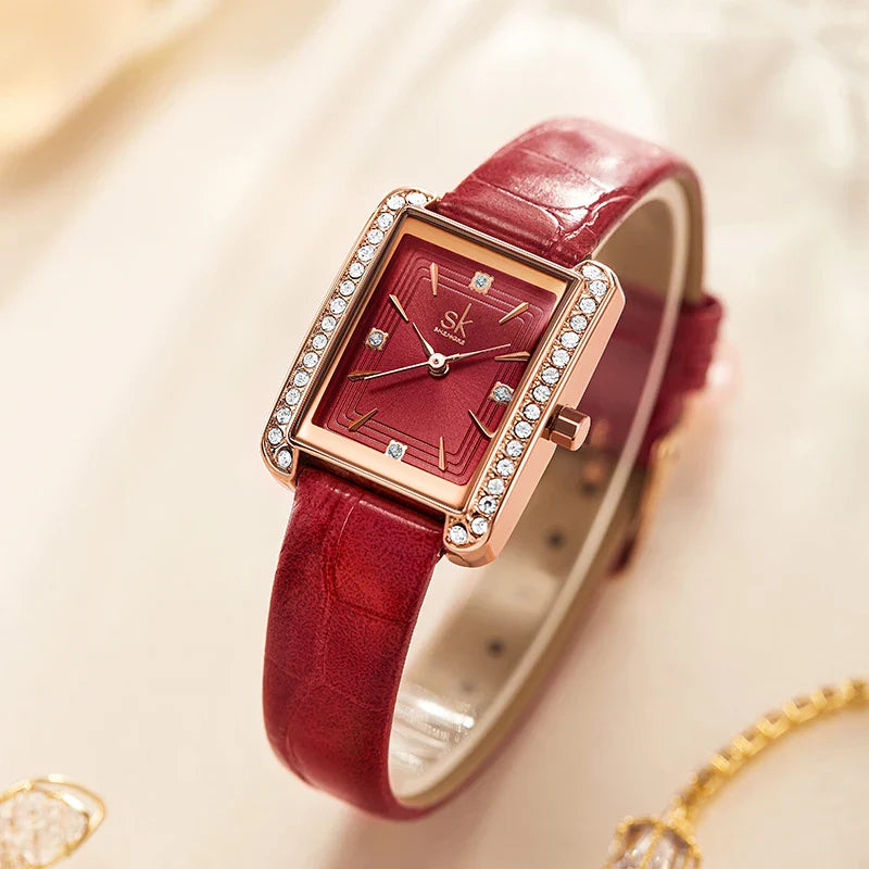SK Women’s Quartz Watch – Waterproof Elegant Thin Band, Fashion Sport Style