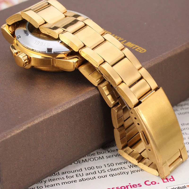 T-Winner Women’s Skeleton Watch – Elegant Heart Design Dial, Stainless Steel Bracelet