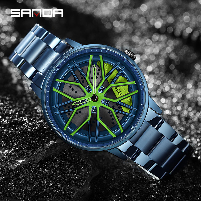 Sanda Classic Men’s Quartz Watch – Stainless Steel Strap, 30M Waterproof, Business Design