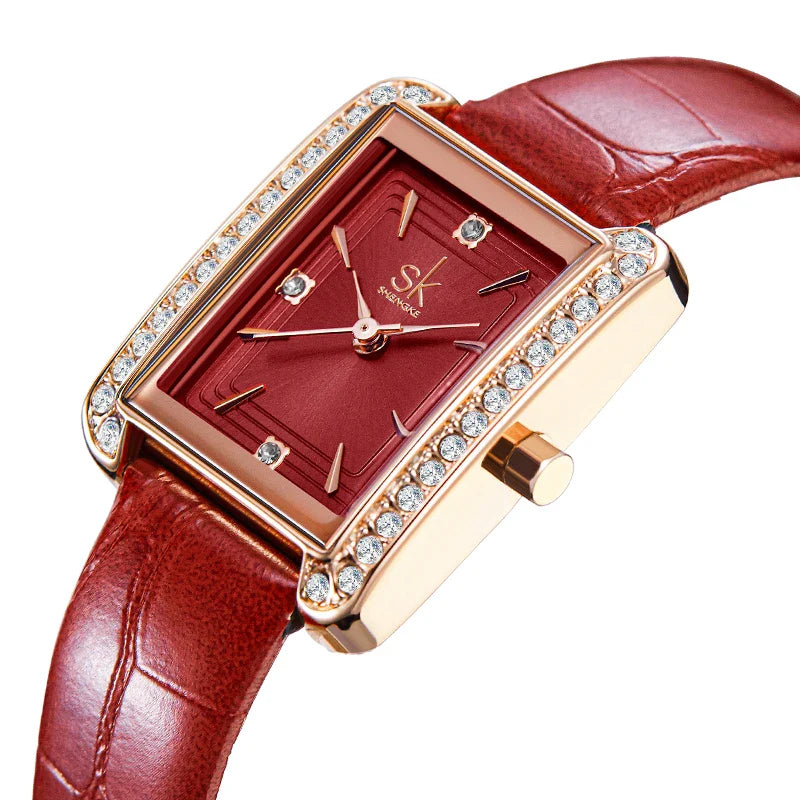 SK Women’s Quartz Watch – Waterproof Elegant Thin Band, Fashion Sport Style