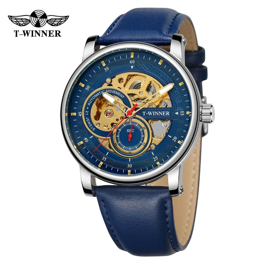 T-Winner Men’s Automatic Mechanical Watch – Waterproof, Elegant Analog Timepiece