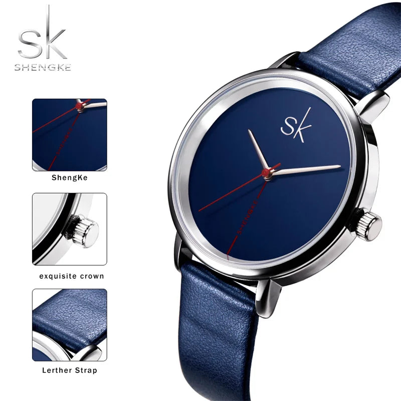 SK Women’s Classic Quartz Watch – Waterproof Fashion Wristwatch