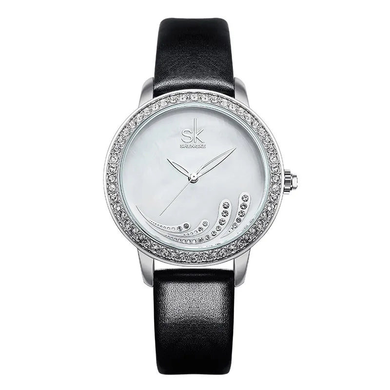 SK Luxury Women’s Quartz Watch – Waterproof Chronograph Wristwatch
