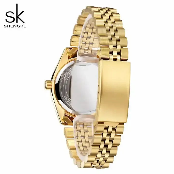 SK Women’s Luxury Quartz Watch – Classic Waterproof Style