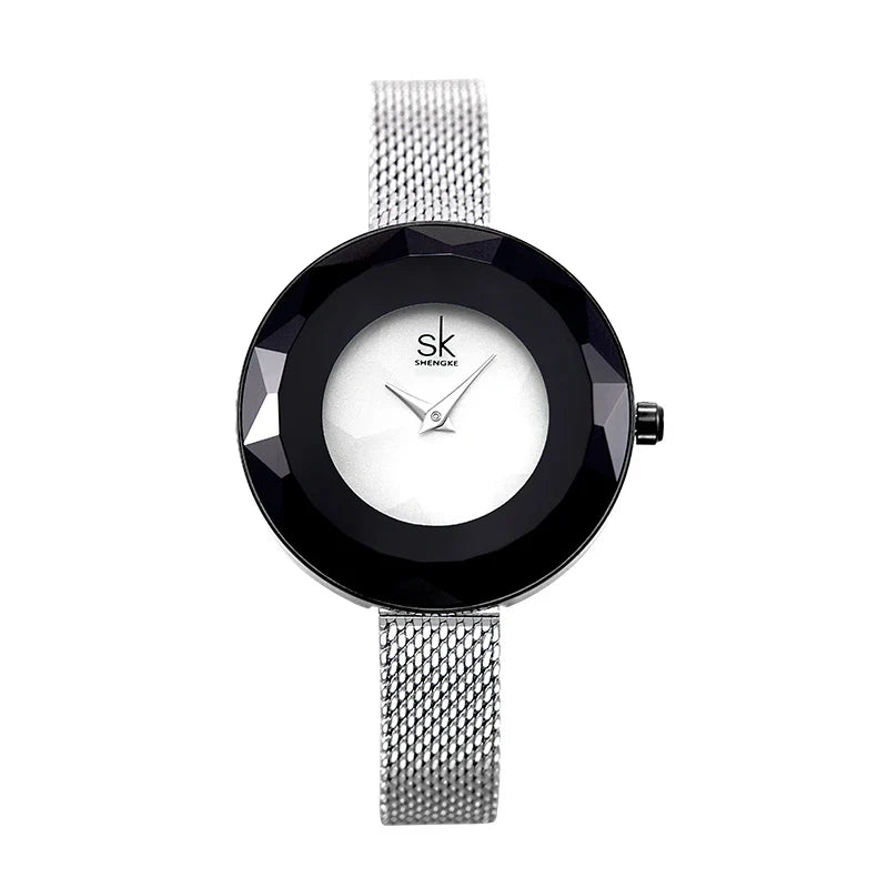 SK Minimalist Women’s Quartz Watch – Waterproof Stainless Steel Wristwatch
