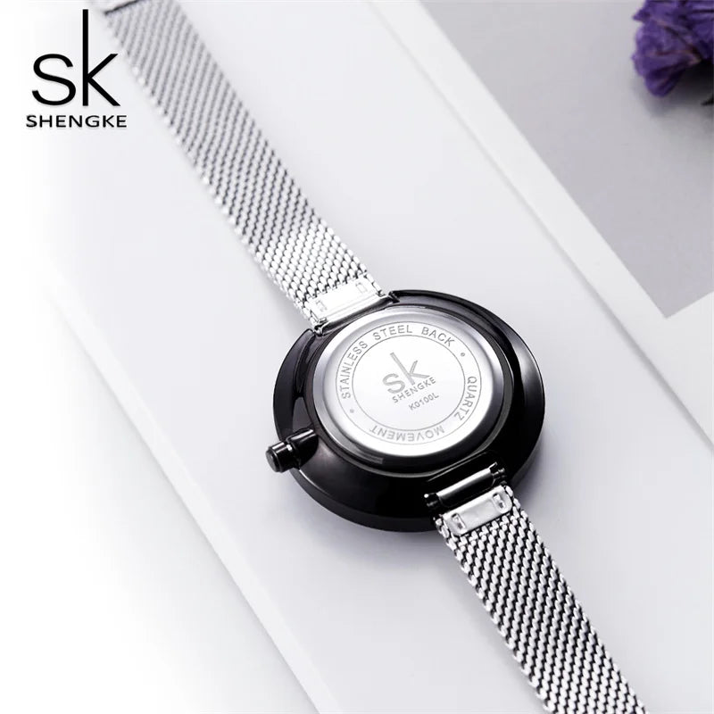SK Minimalist Women’s Quartz Watch – Waterproof Stainless Steel Wristwatch