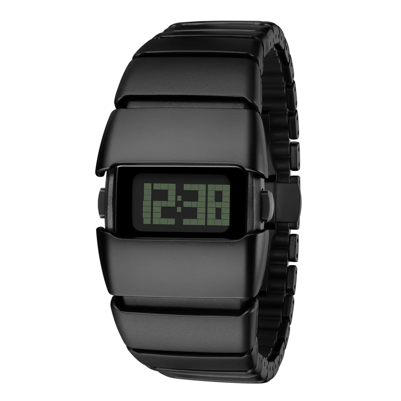 Men’s Digital Quartz Watch – Waterproof Y2K Square Face Fashion Watch with Alloy Strap