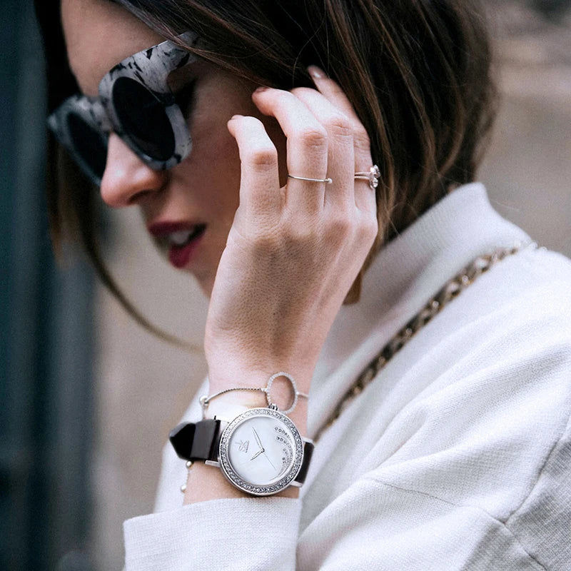 SK Luxury Women’s Quartz Watch – Waterproof Chronograph Wristwatch