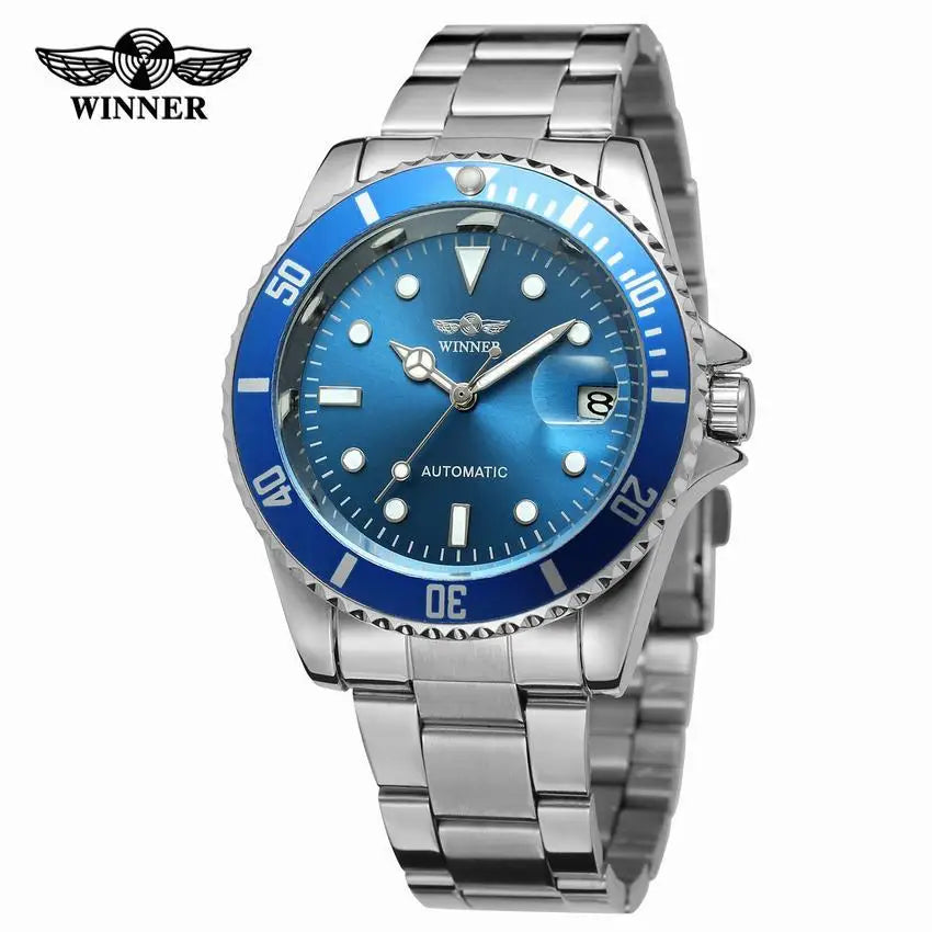 T-Winner Men’s Automatic Mechanical Watch – Retro Luminous Hands, Date Display