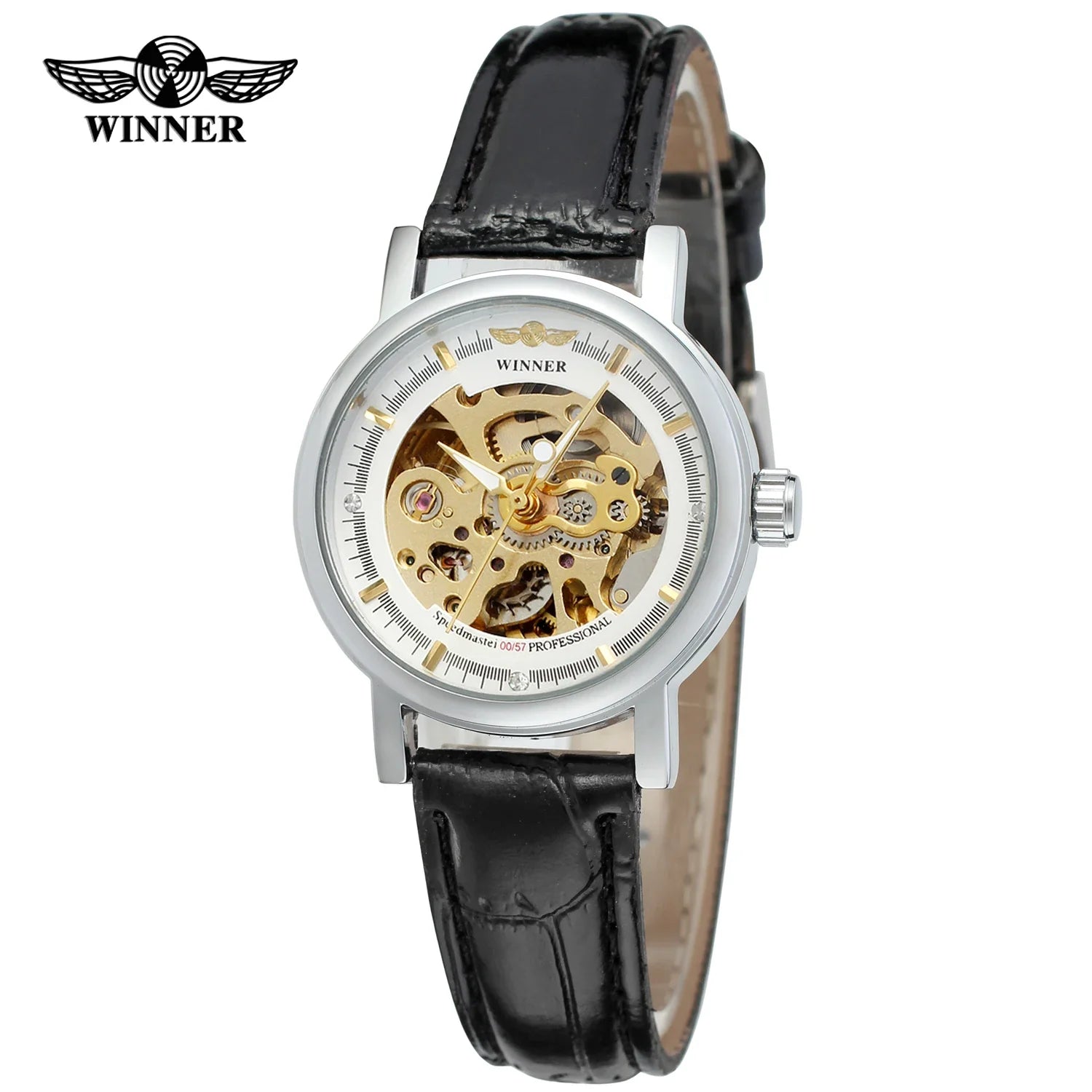 T-Winner Women’s Skeleton Automatic Watch – Vintage Mechanical Timepiece