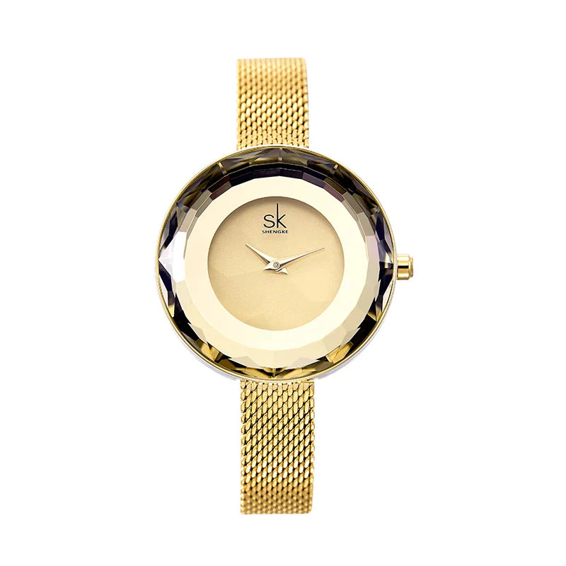 SK Minimalist Women’s Quartz Watch – Waterproof Stainless Steel Wristwatch