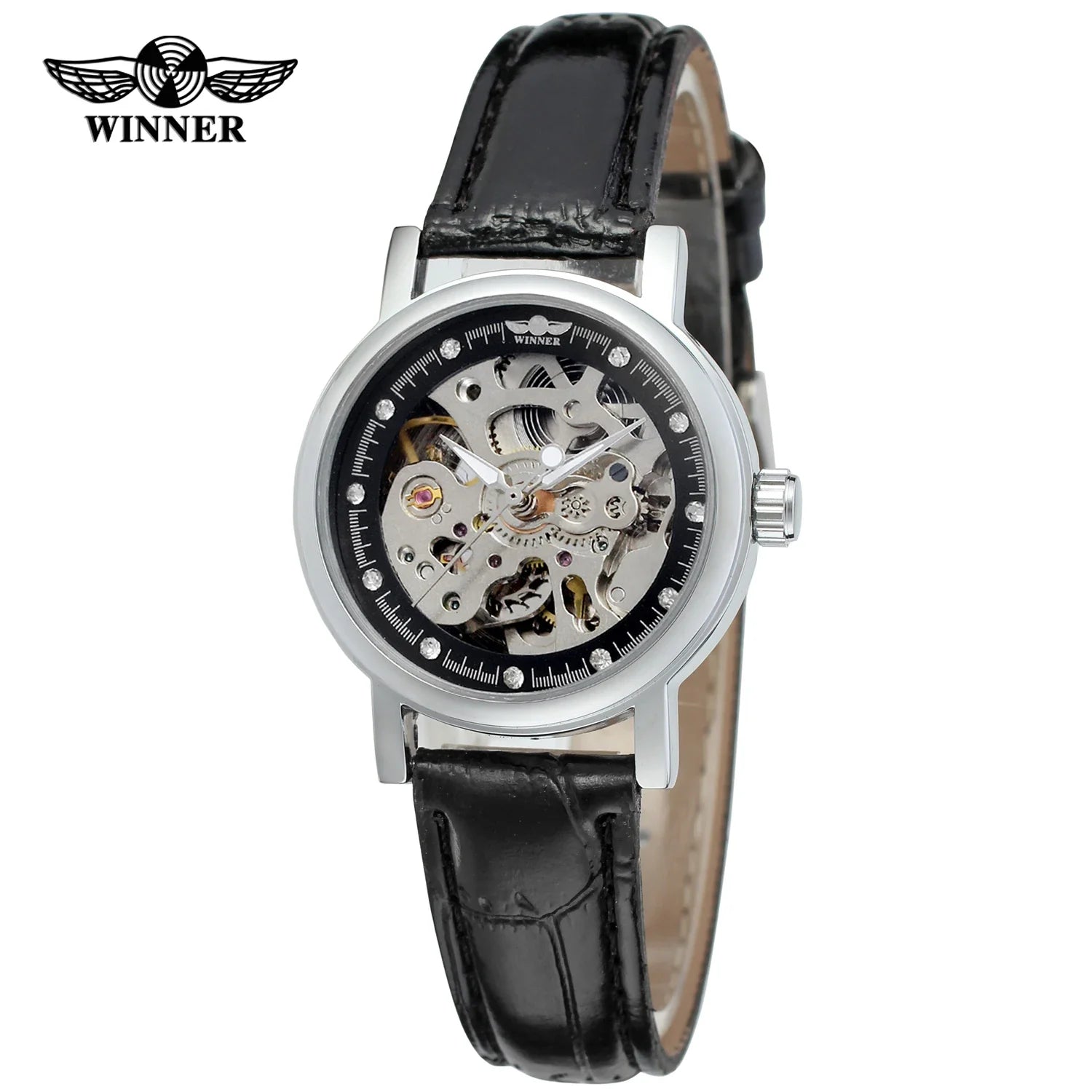 T-Winner Women’s Skeleton Automatic Watch – Vintage Mechanical Timepiece