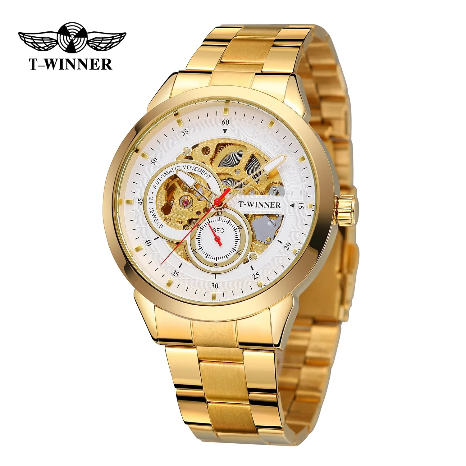 T-Winner Skeleton Automatic Mechanical Watch for Men – Luxury Timepiece