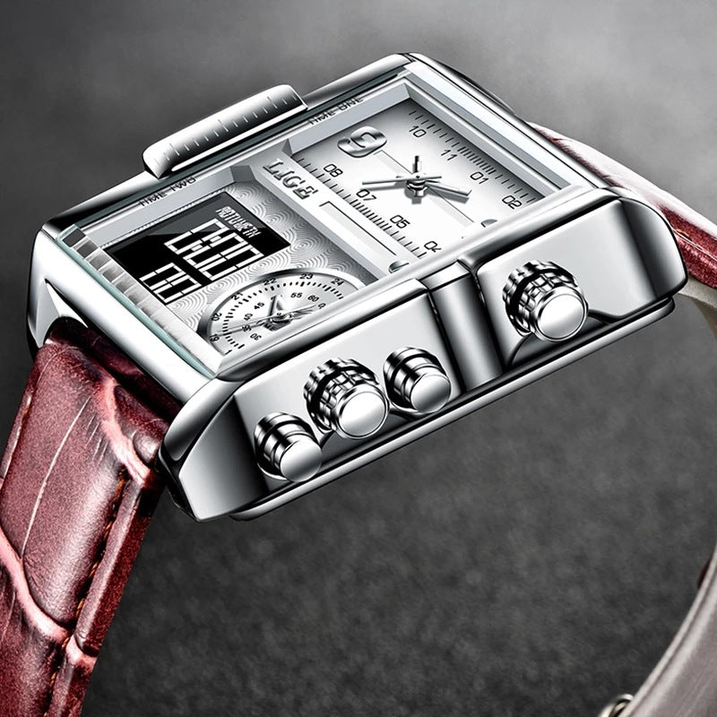 Lige Analog Digital Luxury watch for Men 8925