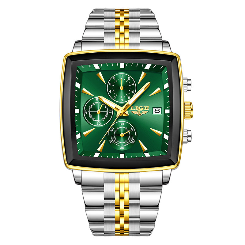 Lige LG89208 Quartz Chronograph Stainless Steel watch for Men