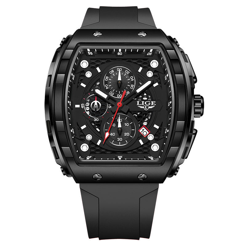 Lige Sports Multifunctional Luminous Waterproof Quartz watch for Men